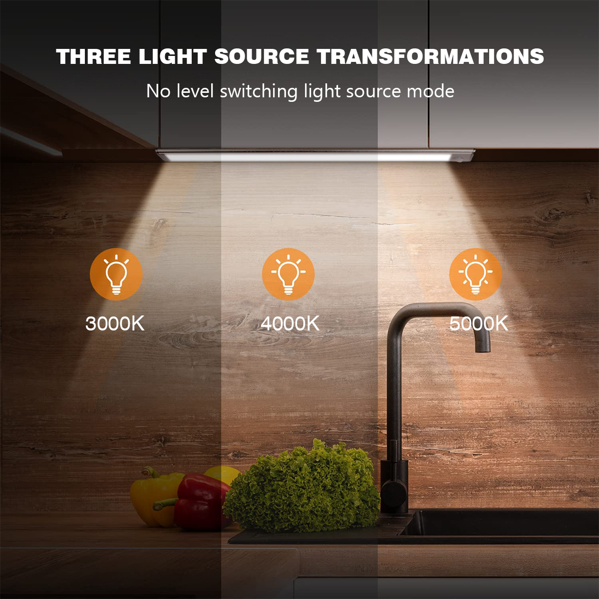 Wireless Smart cabinet light rechargeable