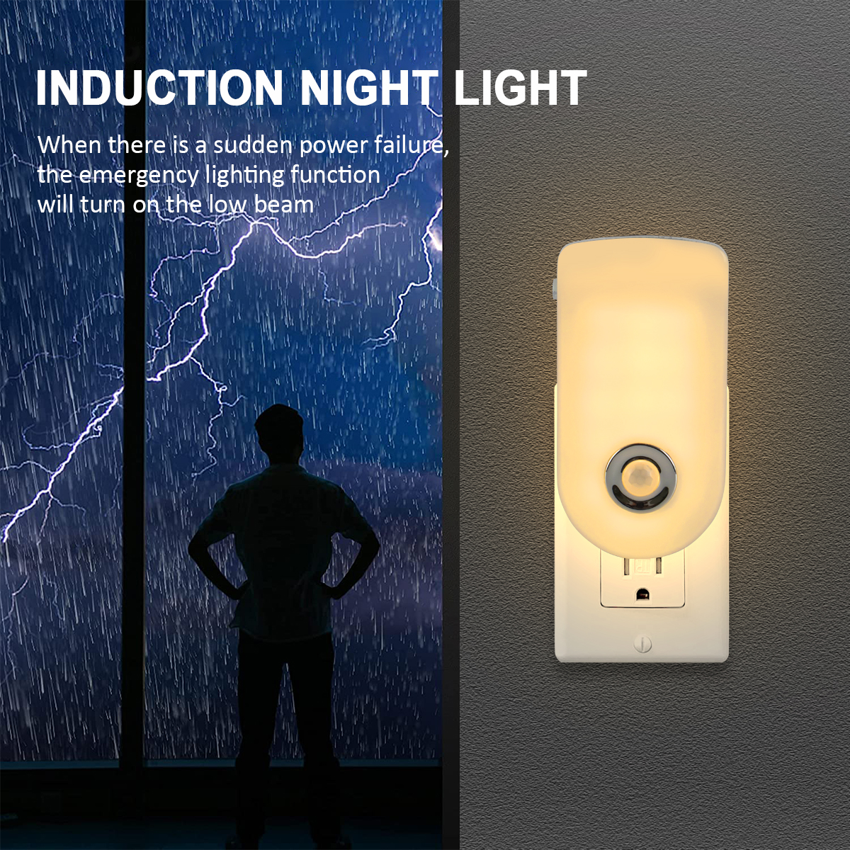 Inductive night light, can be used as a flashlight
