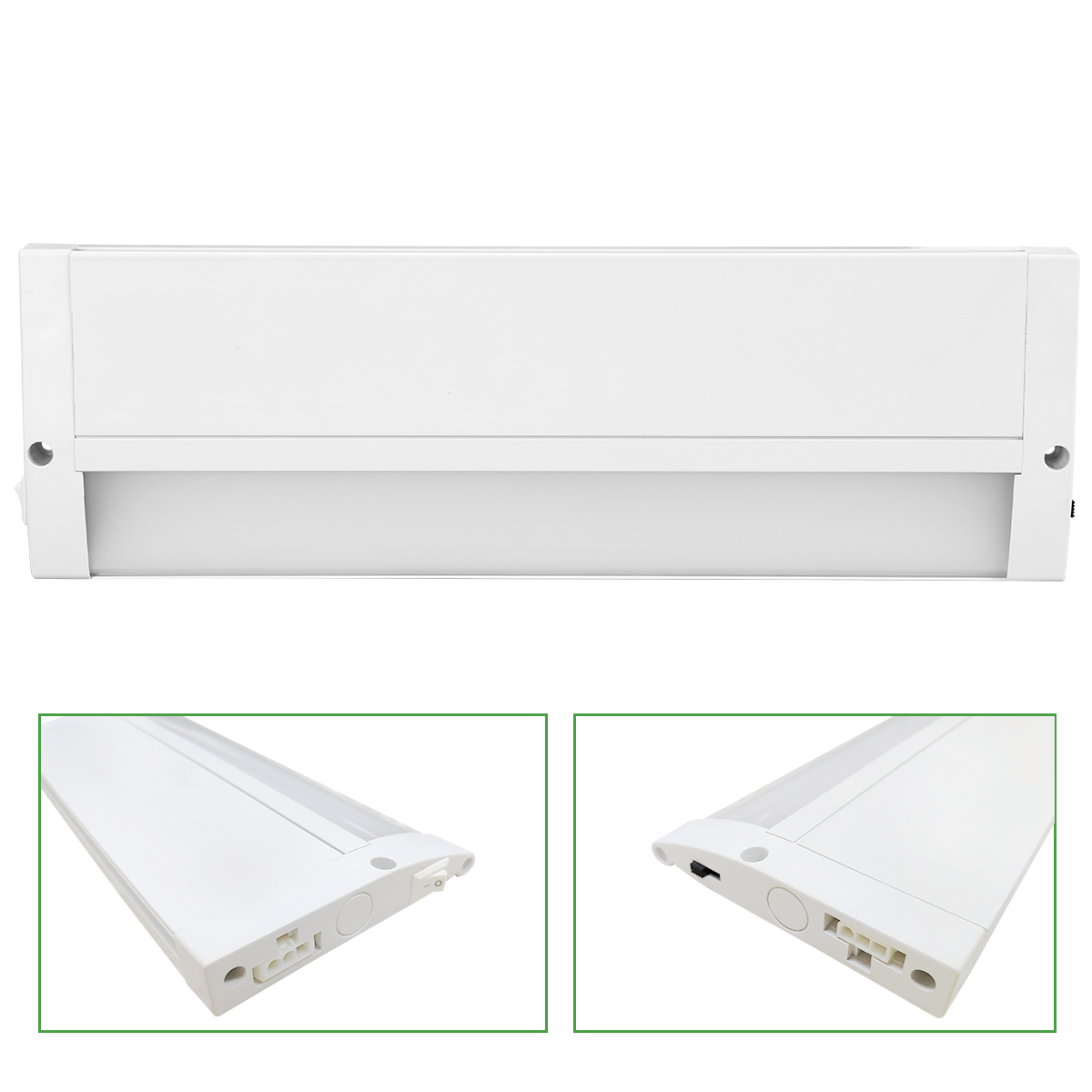 Led Cabinet Light 120V Aluminum Housing + PC frosted difuser 4 Size