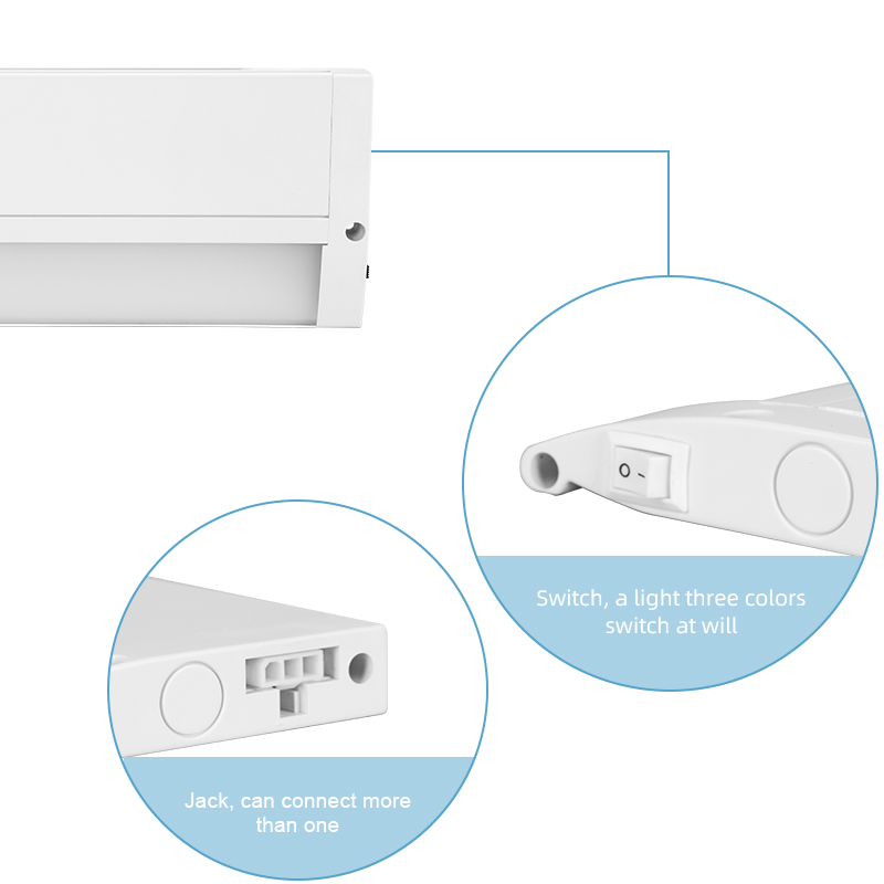 Led Cabinet Light 120V Aluminum Housing + PC frosted difuser 4 Size