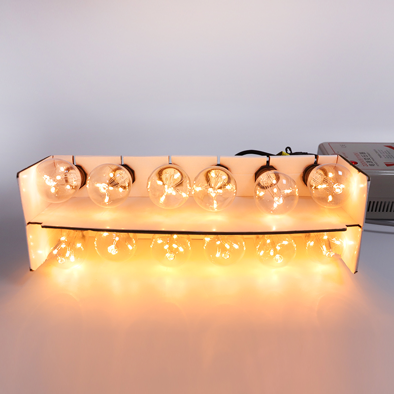 7.3M Starry Sky String Light With 12 ST64 Blubs AC120V 2200K 6W 