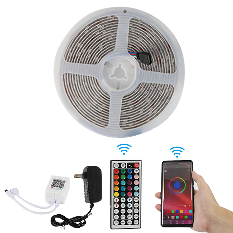 5M Strip Light With 5050 RGB LED 44 Key Remote Control APP Control  