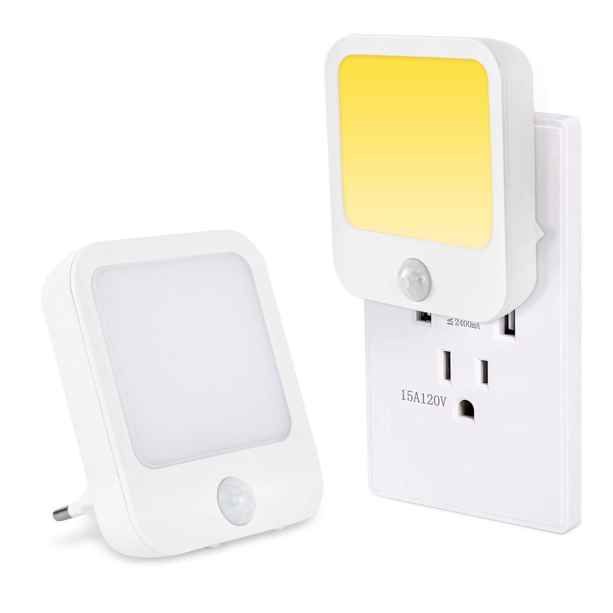 small night light with motion sensor EU plug